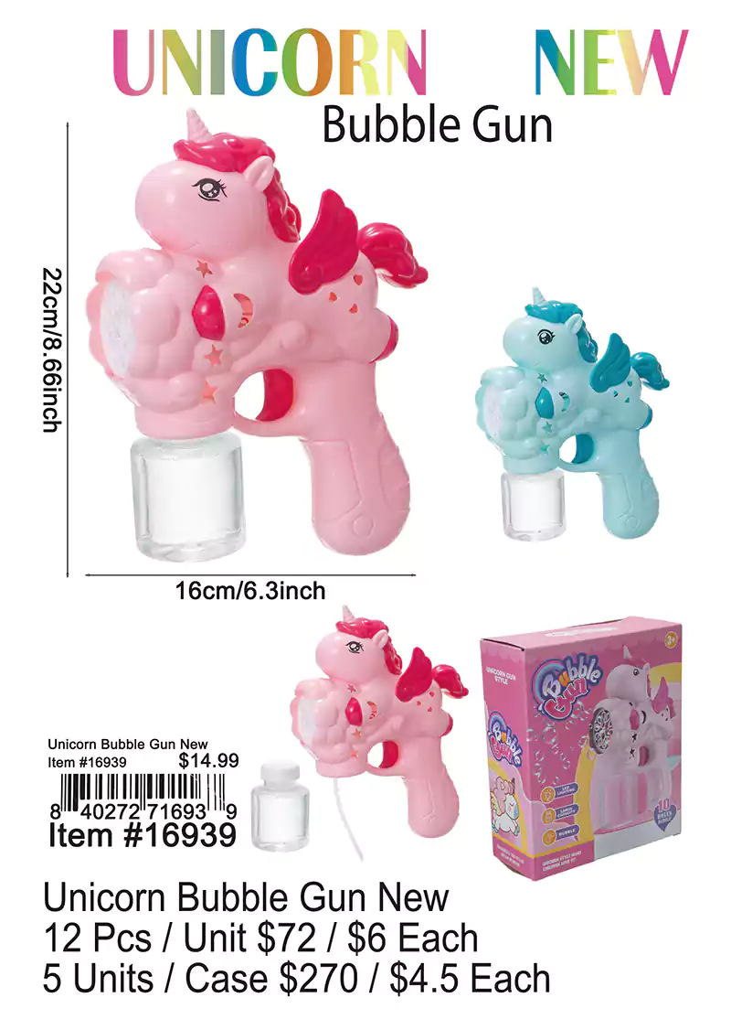 Unicorn Bubble Gun